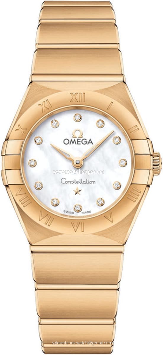 Omega Constellation Manhattan Quartz 25mm 131.50.25.60.55.002 Yellow Gold Watch