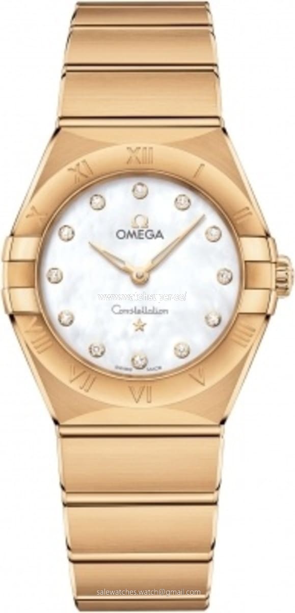 Omega Constellation Manhattan Quartz 28mm 131.50.28.60.55.002 Yellow Gold Watch