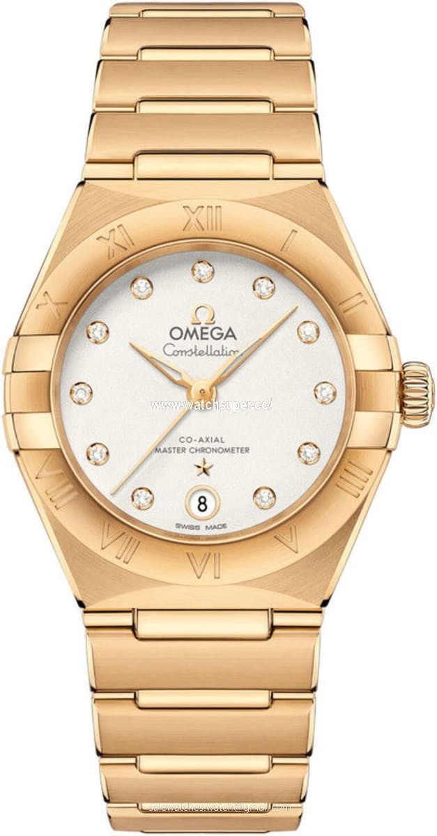 Omega Constellation Manhattan Chronometer 29mm 131.50.29.20.52.002 Yellow Gold Watch