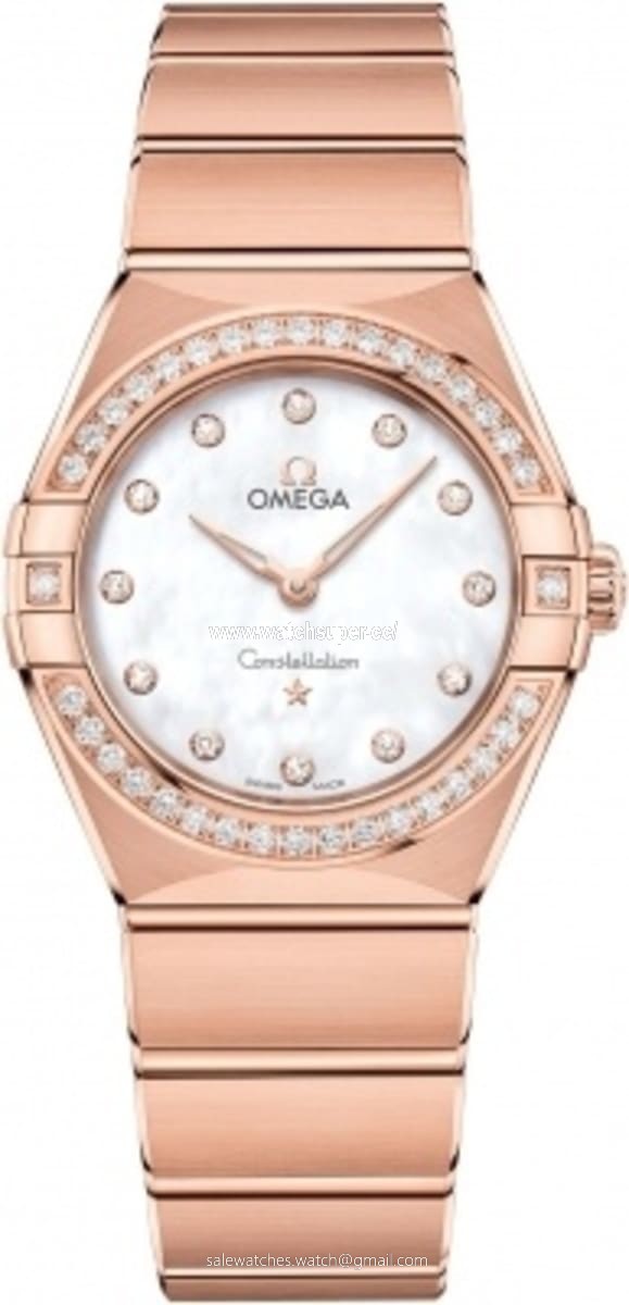 Omega Constellation Manhattan Quartz 28mm 131.55.28.60.55.001 Rose Gold Watch