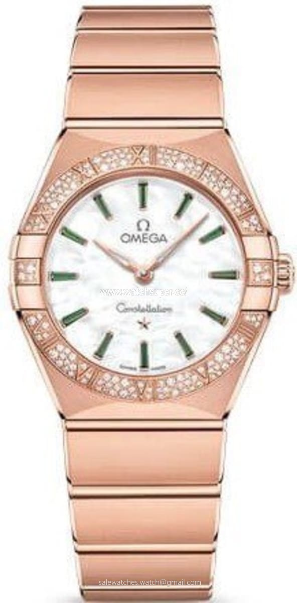 Omega Constellation Manhattan Quartz 28mm 131.55.28.60.55.005 Rose Gold Watch