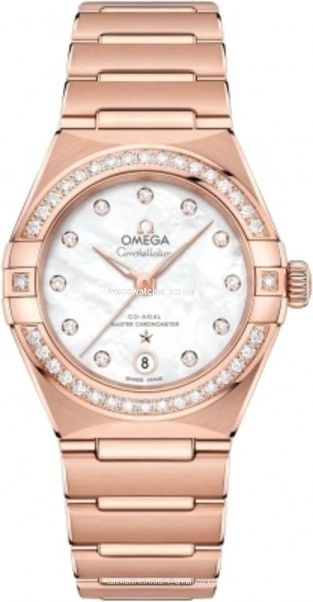 Omega Constellation Manhattan Chronometer 29mm 131.55.29.20.55.001 Rose Gold Watch