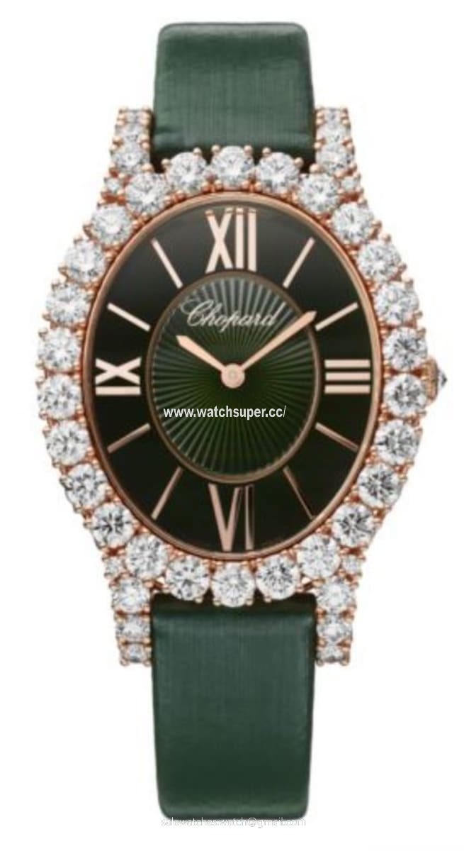 Chopard L'Heure Du Diamant Oval Medium 139383-5009 Rose Gold Watch