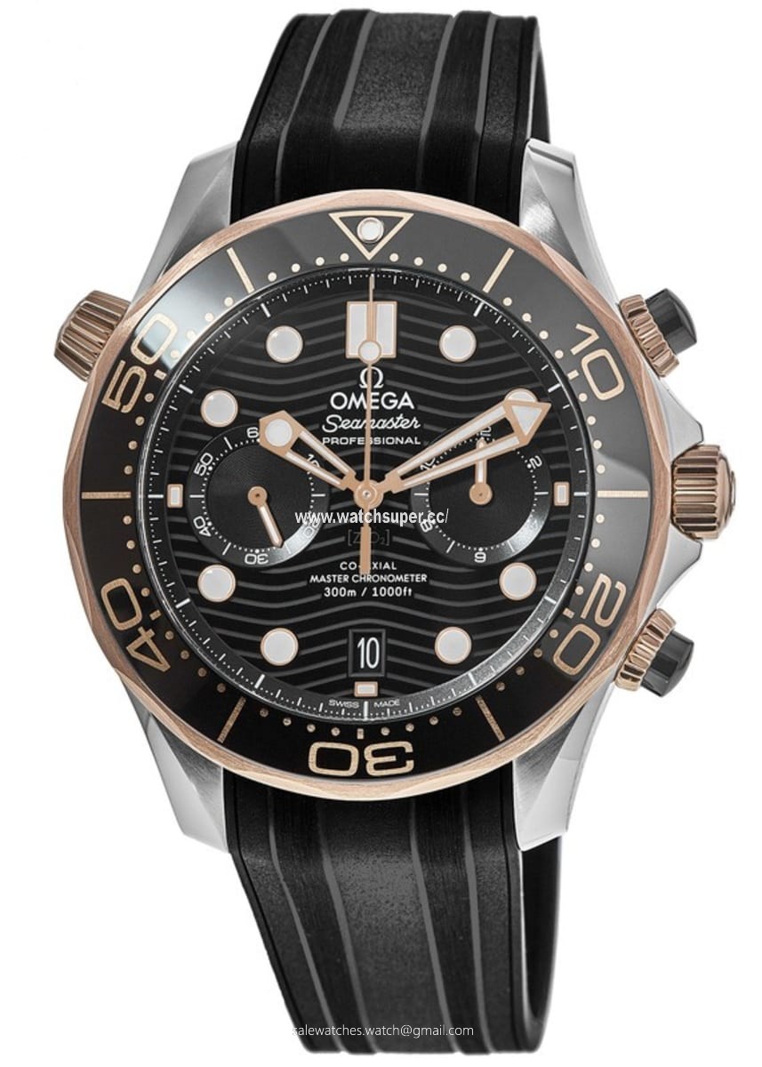 Omega Seamaster Diver 300M 210.22.44.51.01.001 Rose Gold & Stainless Steel Watch