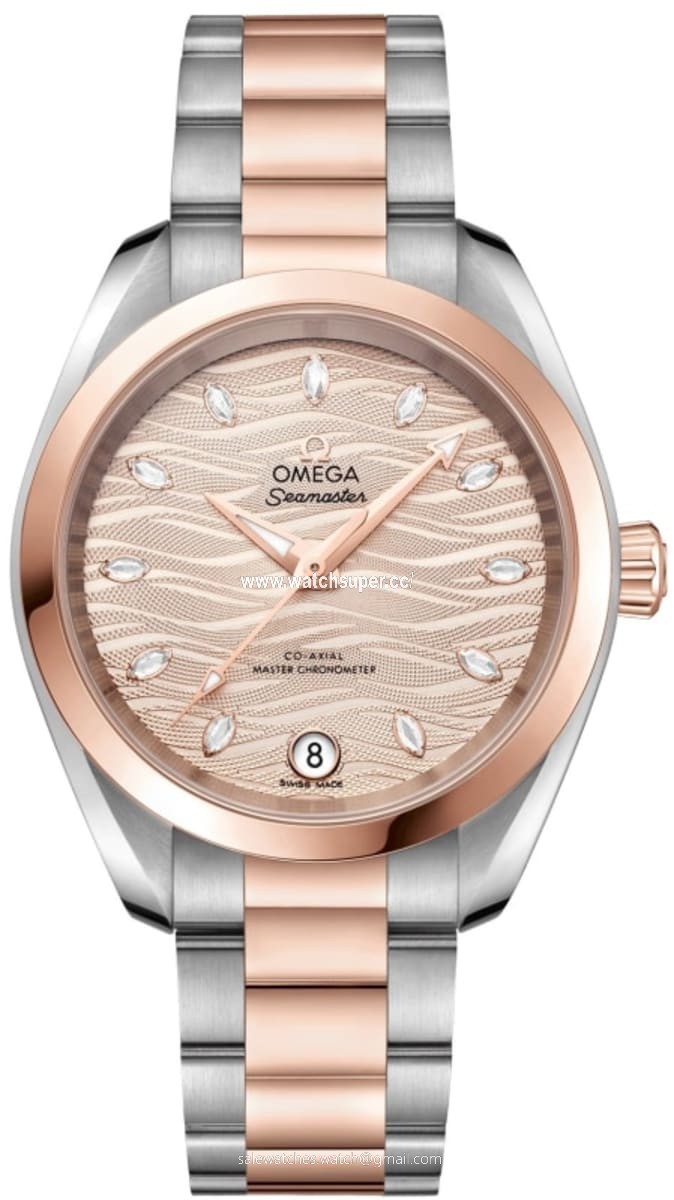 Omega Seamaster Aqua Terra 150m Master Co-Axial 220.20.34.20.59.001 Rose Gold & Stainless Steel Watch