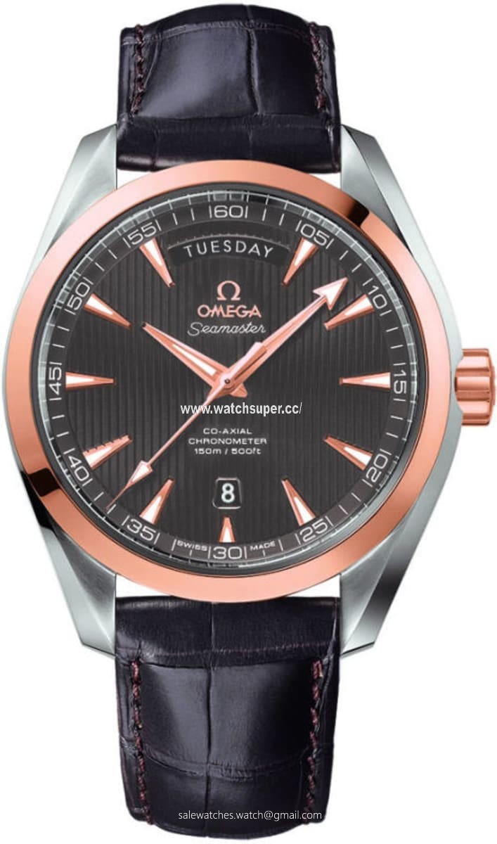 Omega Seamaster Aqua Terra Automatic Chronometer 41.5mm Day-Date 231.23.42.22.06.001 Rose Gold & Stainless Steel Watch