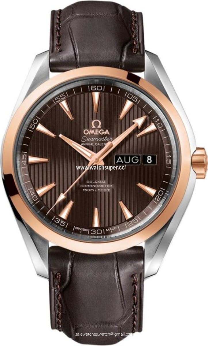 Omega Seamaster Aqua Terra Automatic Chronometer Annual Calendar 231.23.43.22.06.002 Rose Gold & Stainless Steel Watch