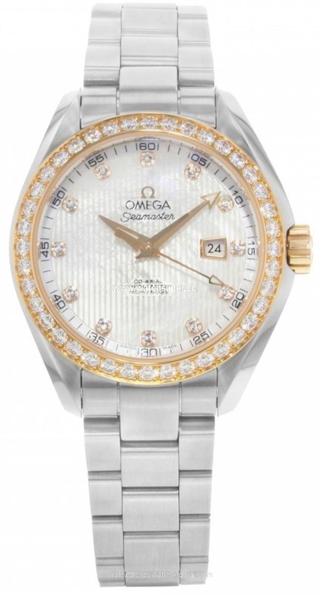 Omega Seamaster Aqua Terra Automatic Chronometer 34mm 231.25.34.20.55.004 Yellow Gold & Stainless Steel Watch