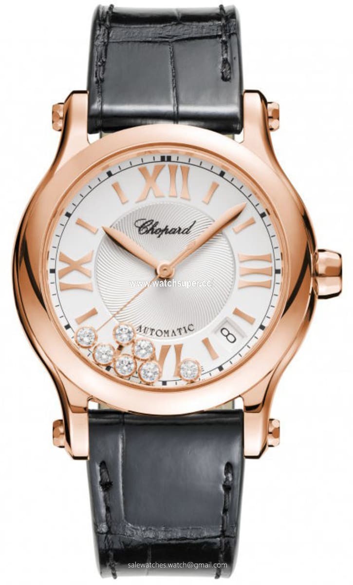 Chopard Happy Sport Medium Automatic 36mm 274808-5001 Rose Gold Watch
