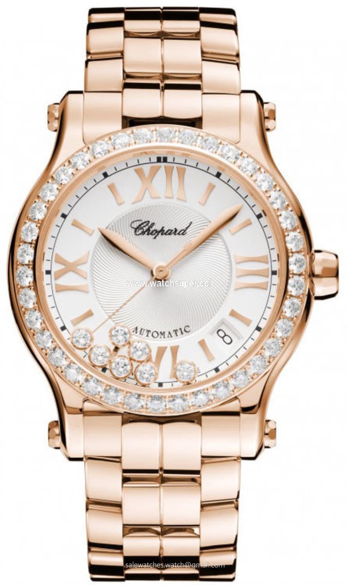 Chopard Happy Sport Medium Automatic 36mm 274808-5004 Rose Gold Watch