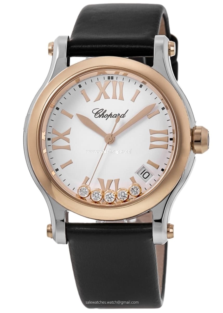 Chopard Happy Sport Medium 36mm 278582-6001S Rose Gold & Stainless Steel Watch
