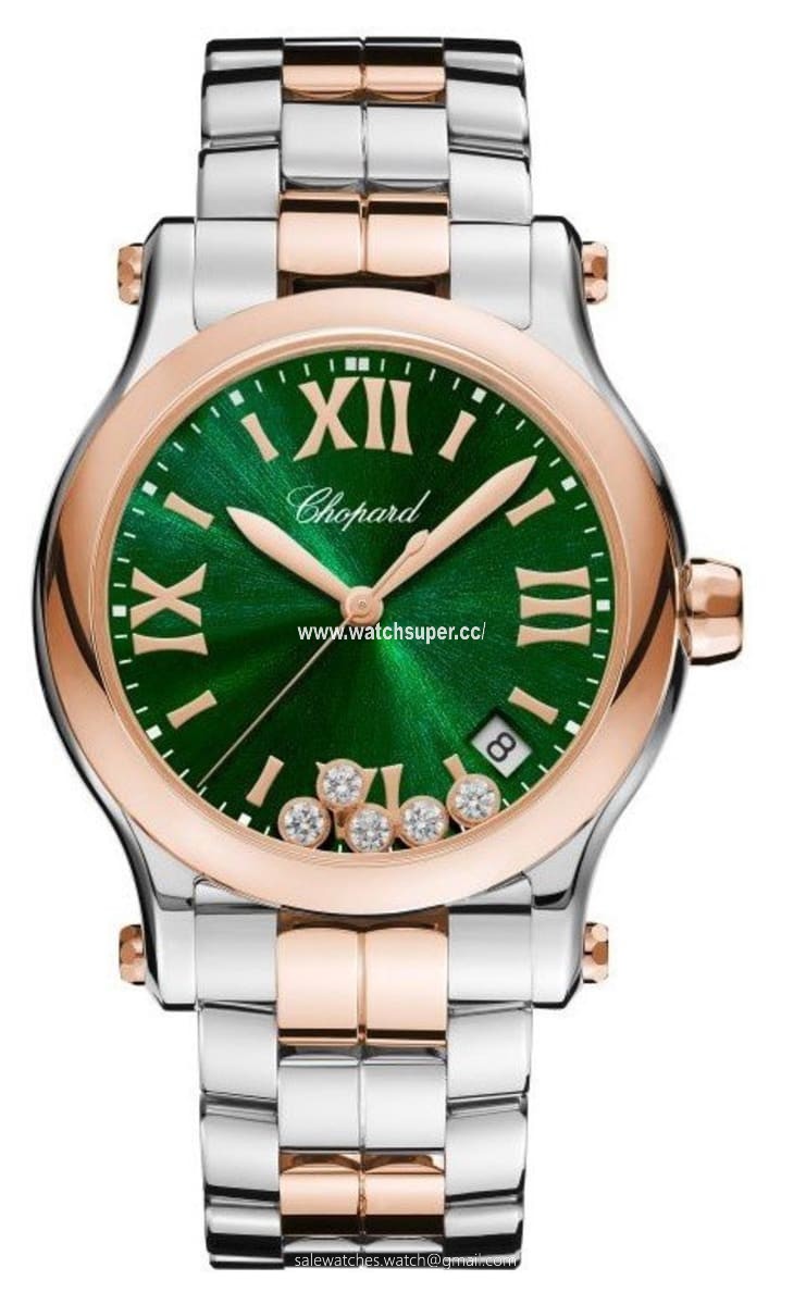 Chopard Happy Sport Medium 36mm 278582-6006 Rose Gold & Stainless Steel Watch