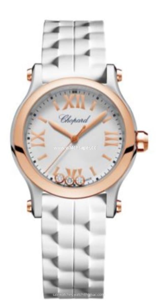 Chopard Happy Sport 30mm 278590-6001 Rose Gold & Stainless Steel Watch