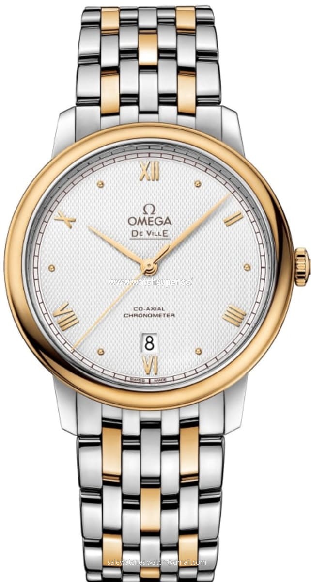 Omega De Ville Prestige Co-Axial 39.5mm 424.20.40.20.02.005 Yellow Gold & Stainless Steel Watch