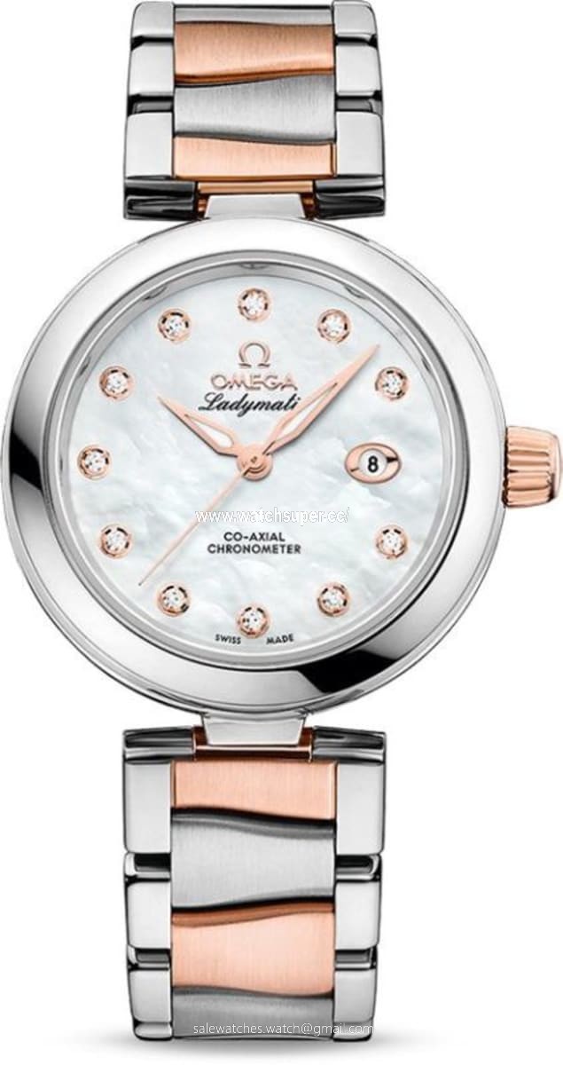 Omega De Ville Ladymatic  425.20.34.20.55.004 Rose Gold & Stainless Steel Watch