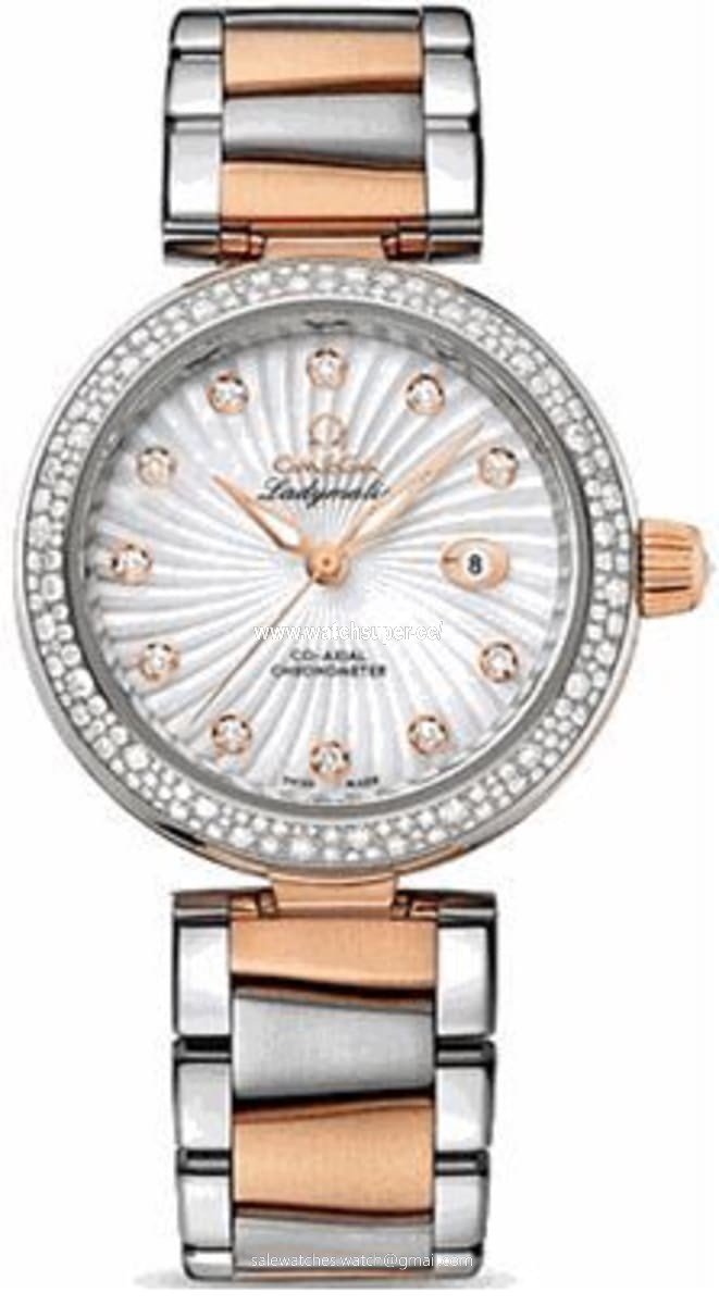 Omega De Ville Ladymatic 425.25.34.20.55.001 Rose Gold & Stainless Steel Watch