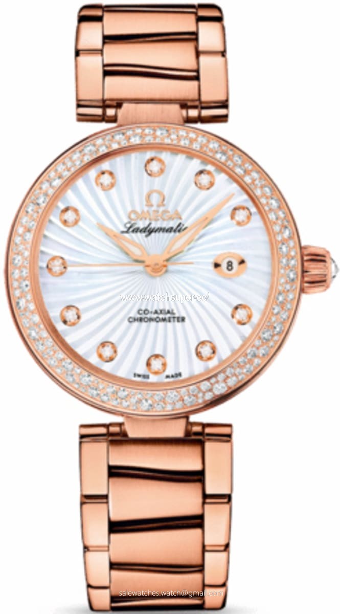 Omega De Ville Ladymatic 425.65.34.20.55.001 Rose Gold Watch