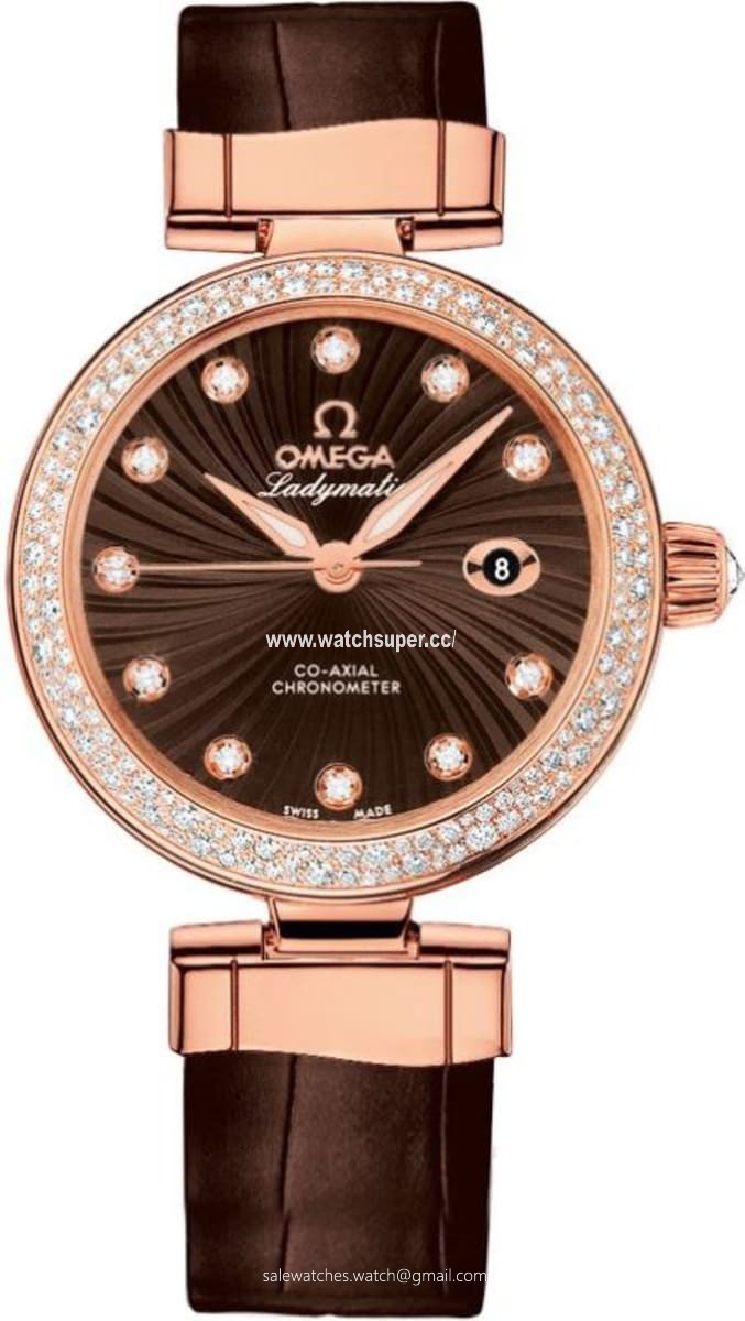 Omega De Ville Ladymatic 425.68.34.20.63.001 Rose Gold Watch