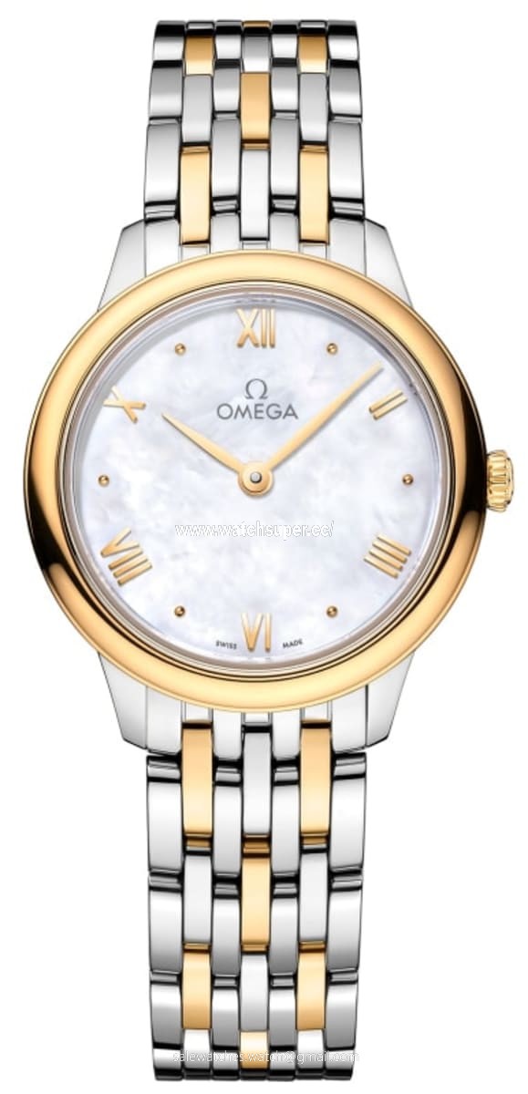 Omega De Ville Prestige Quartz 27.5mm 434.20.28.60.05.001 Yellow Gold & Stainless Steel Watch