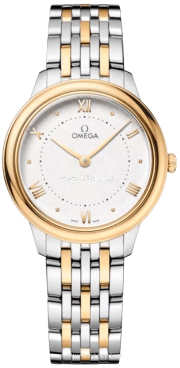 Omega De Ville Prestige Quartz 30mm 434.20.30.60.02.002 Yellow Gold & Stainless Steel Watch