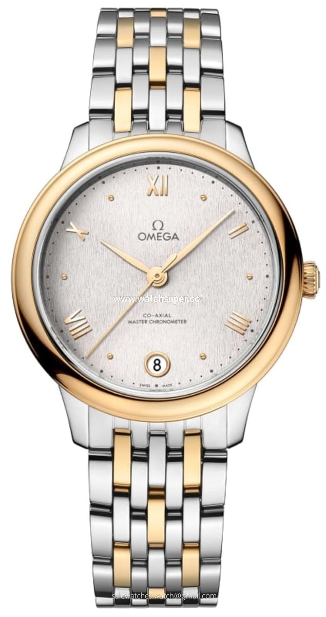 Omega De Ville Prestige Co-Axial Master Chronometer 34mm 434.20.34.20.02.002 Yellow Gold & Stainless Steel Watch