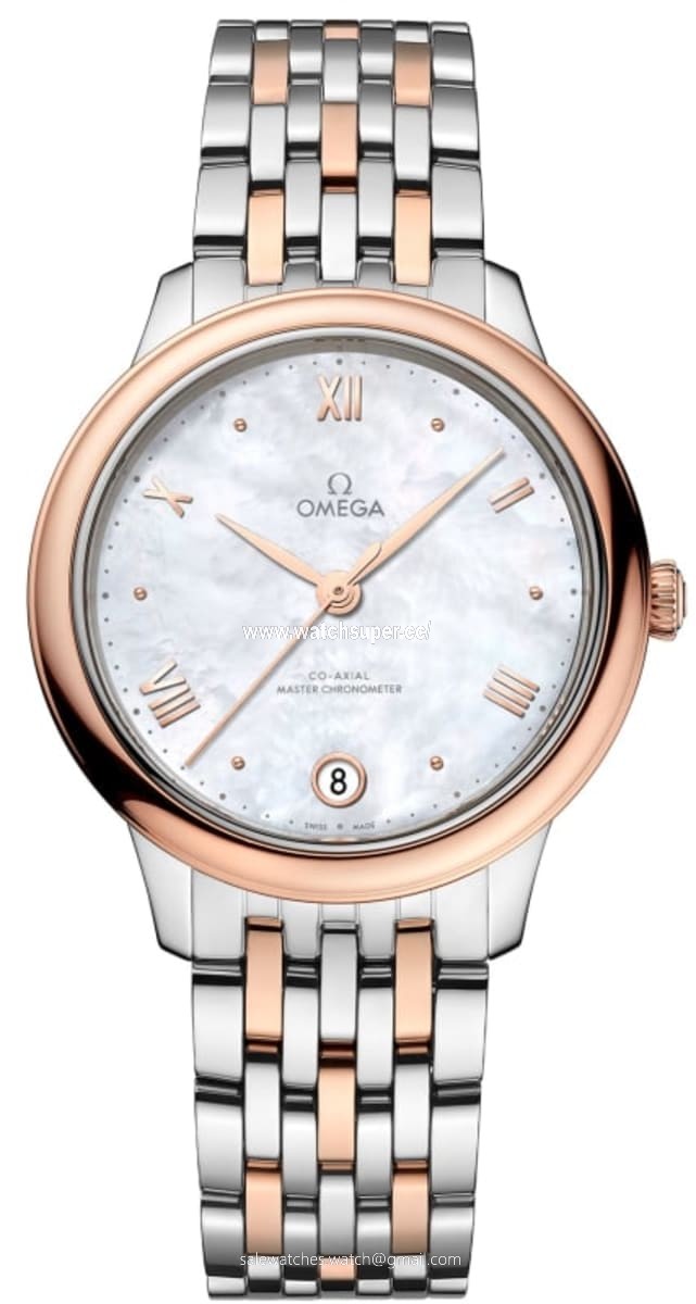 Omega De Ville Prestige Co-Axial Master Chronometer 34mm 434.20.34.20.05.001 Rose Gold & Stainless Steel Watch