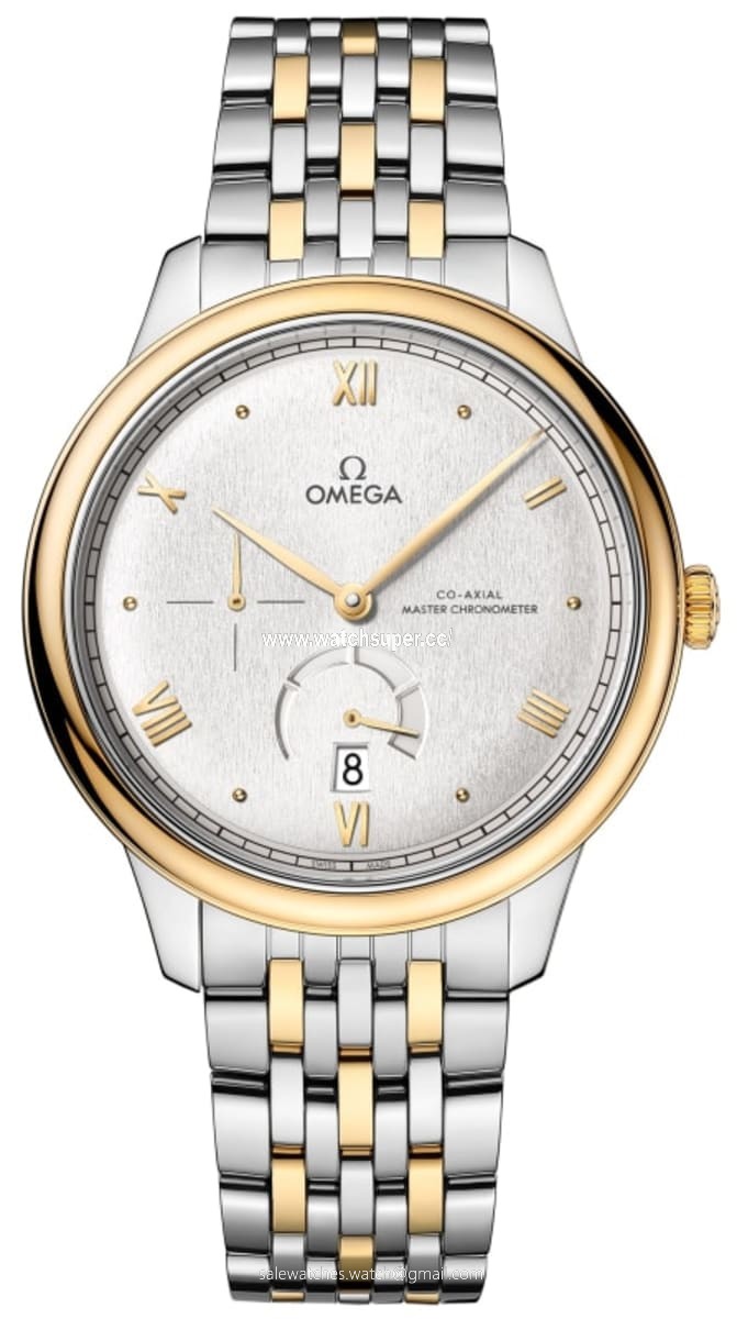 Omega De Ville Prestige Co-Axial Chronometer Power Reserve 41mm 434.20.41.21.02.001 Yellow Gold & Stainless Steel Watch