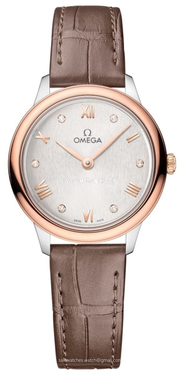 Omega De Ville Prestige Quartz 27.5mm 434.23.28.60.52.001 Rose Gold & Stainless Steel Watch