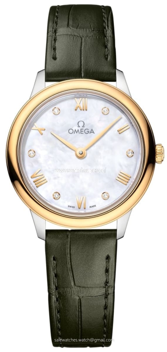 Omega De Ville Prestige Quartz 27.5mm 434.23.28.60.55.001 Yellow Gold & Stainless Steel Watch