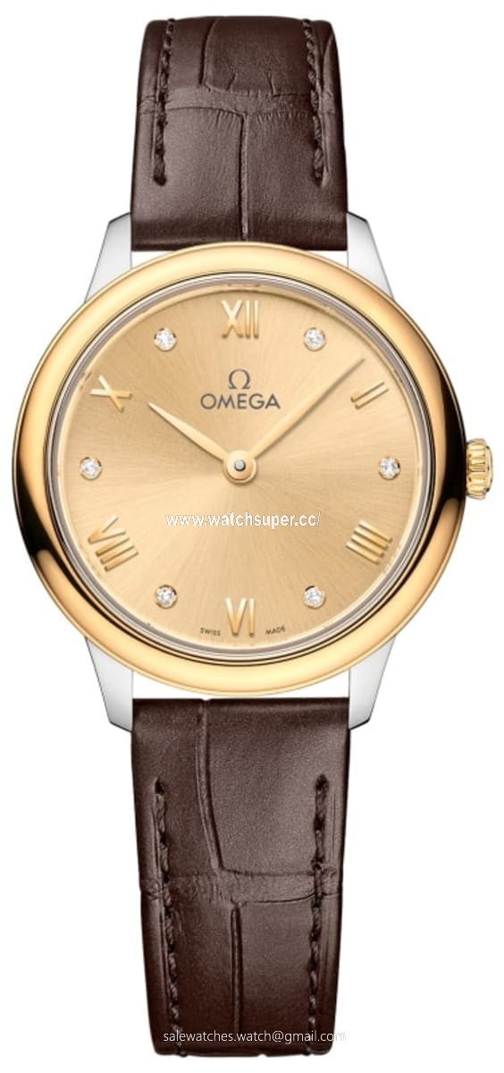 Omega De Ville Prestige Quartz 27.5mm 434.23.28.60.58.001 Yellow Gold & Stainless Steel Watch