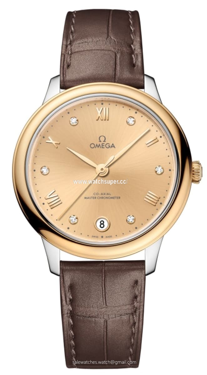 Omega De Ville Prestige Co-Axial Master Chronometer 34mm 434.23.34.20.58.001 Yellow Gold & Stainless Steel Watch