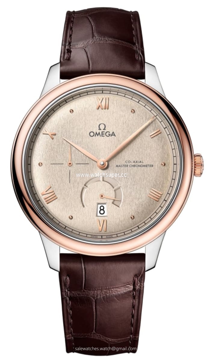 Omega De Ville Prestige Co-Axial Chronometer Power Reserve 41mm 434.23.41.21.09.001 Rose Gold & Stainless Steel Watch