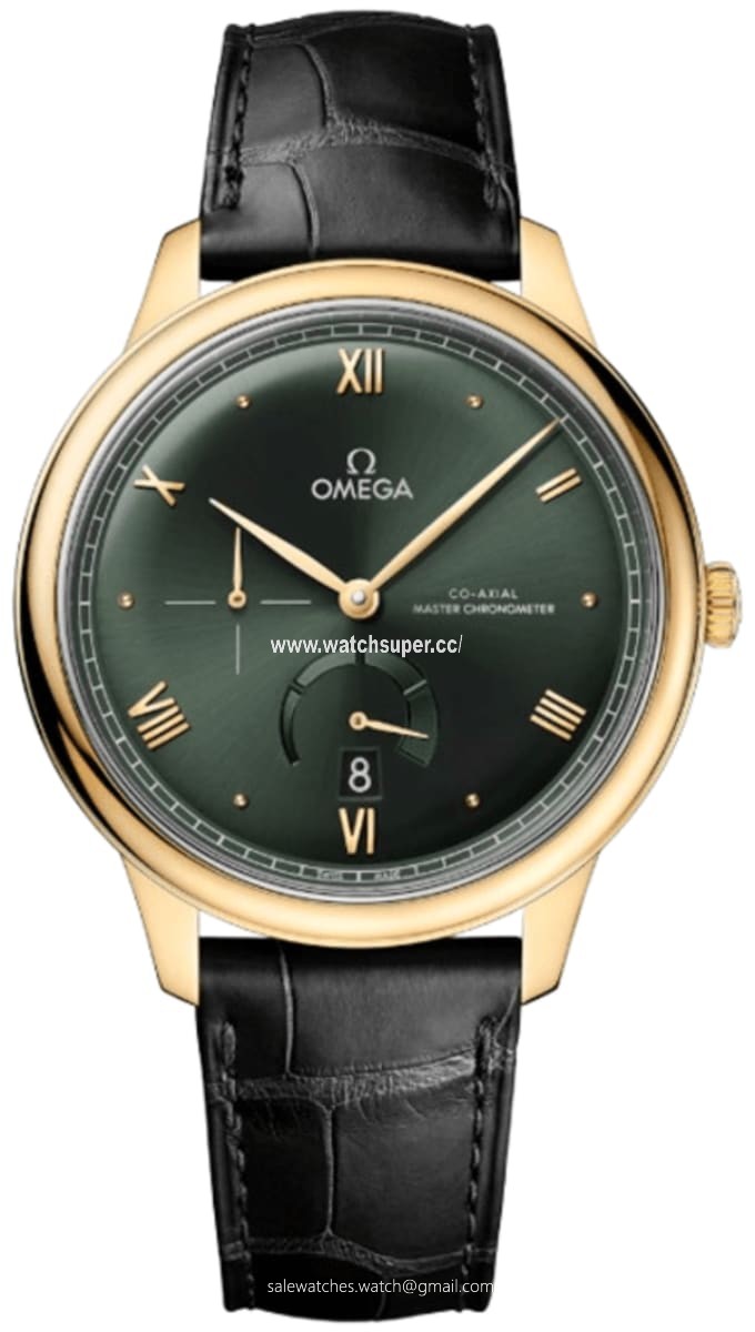 Omega De Ville Prestige Co-Axial Chronometer Power Reserve 41mm 434.53.41.21.10.001 Yellow Gold Watch