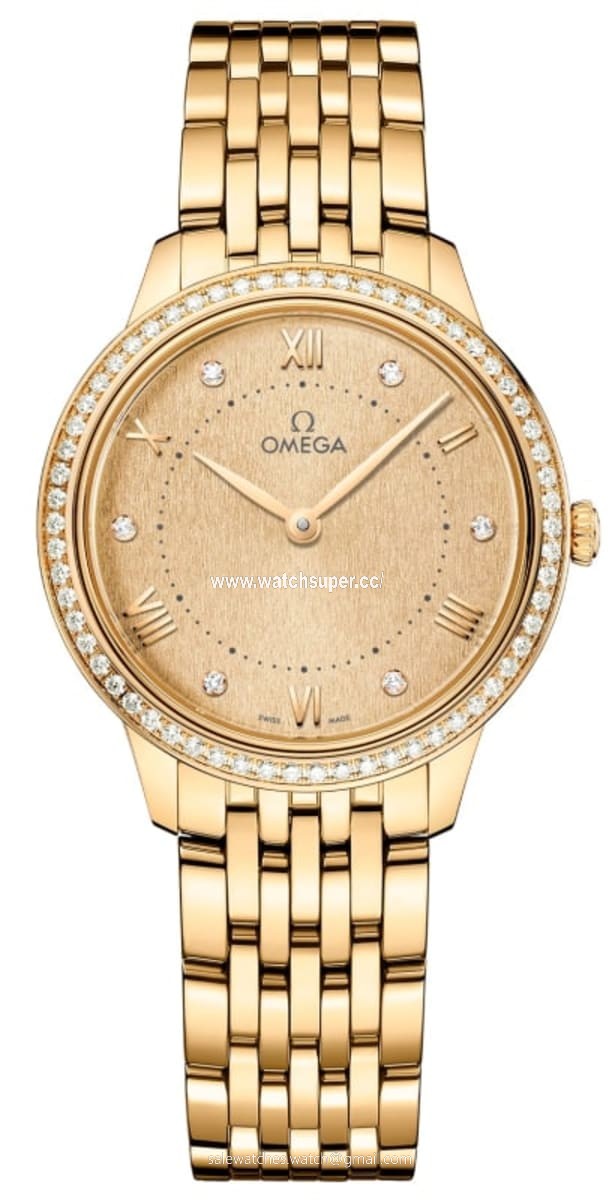 Omega De Ville Prestige Quartz 30mm 434.55.30.60.58.001 Yellow Gold Watch