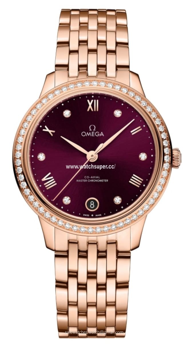 Omega De Ville Prestige Co-Axial Master Chronometer 34mm 434.55.34.20.61.001 Rose Gold Watch