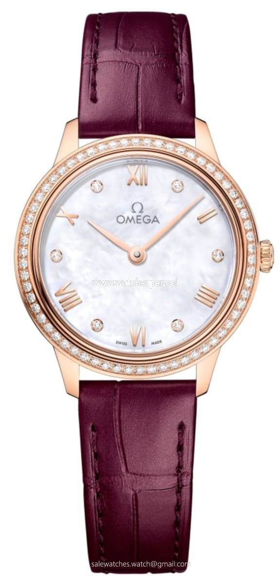 Omega De Ville Prestige Quartz 27.5mm 434.58.28.60.55.001 Rose Gold Watch