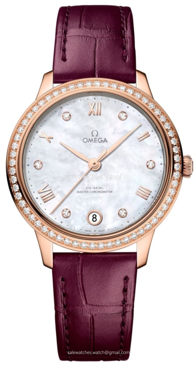 Omega De Ville Prestige Co-Axial Master Chronometer 34mm 434.58.34.20.55.001 Rose Gold Watch