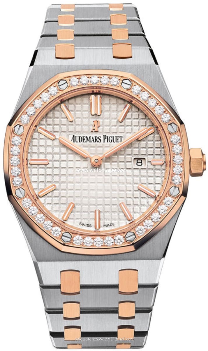 Audemars Piguet Royal Oak Quartz 67651SR.ZZ.1261SR.01 Rose Gold & Stainless Steel Watch