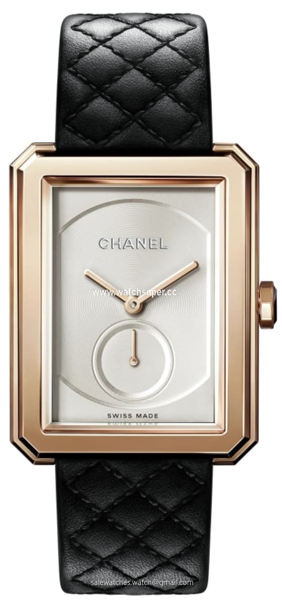 Chanel Boy-Friend 18K Beige Gold H6589 Gold Watch