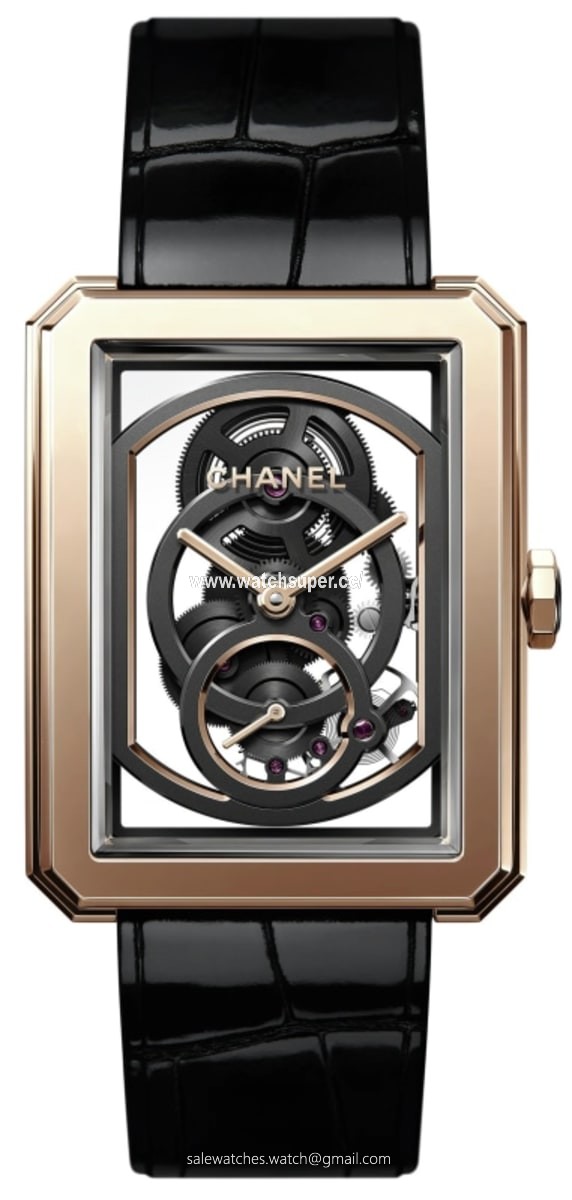 Chanel Boy-Friend 18K Beige Gold H6594 Gold Watch