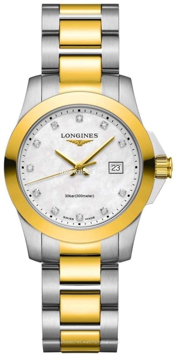 Longines Conquest Quartz L3.376.3.87.7 Yellow Gold & Stainless Steel Watch