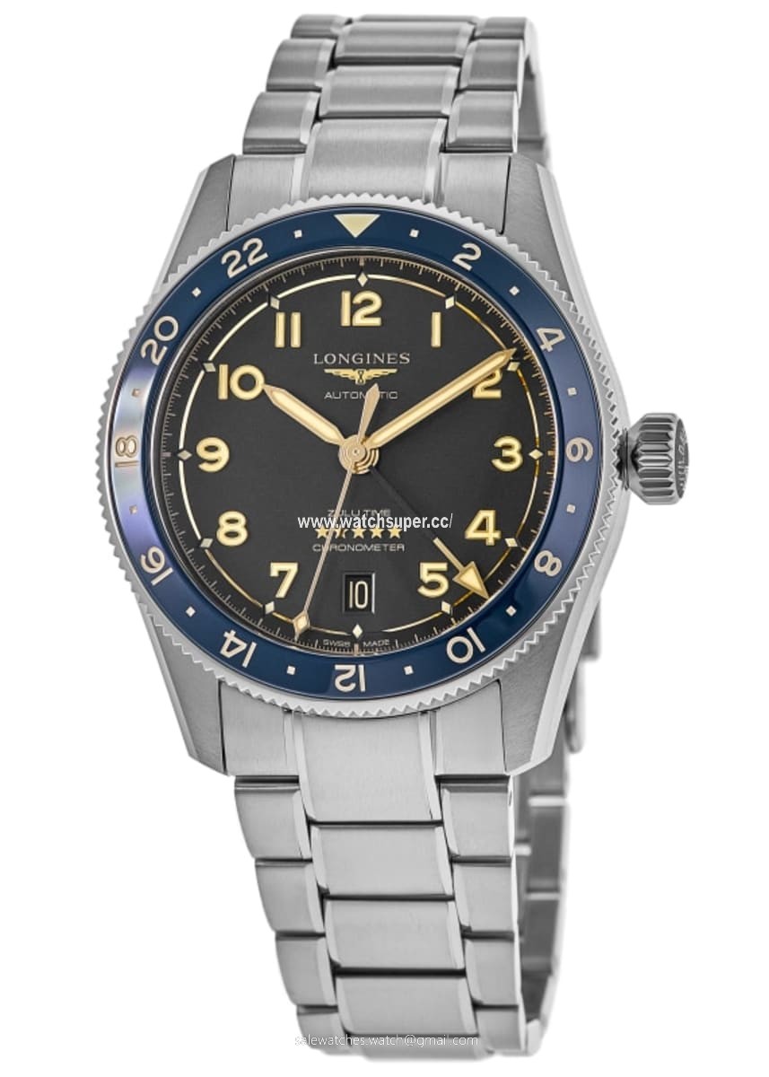 Longines Spirit Zulu Time L3.802.4.60.6 Stainless Steel Watch