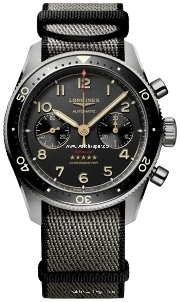 Longines Spirit Flyback L3.821.1.53.2 Titanium Watch