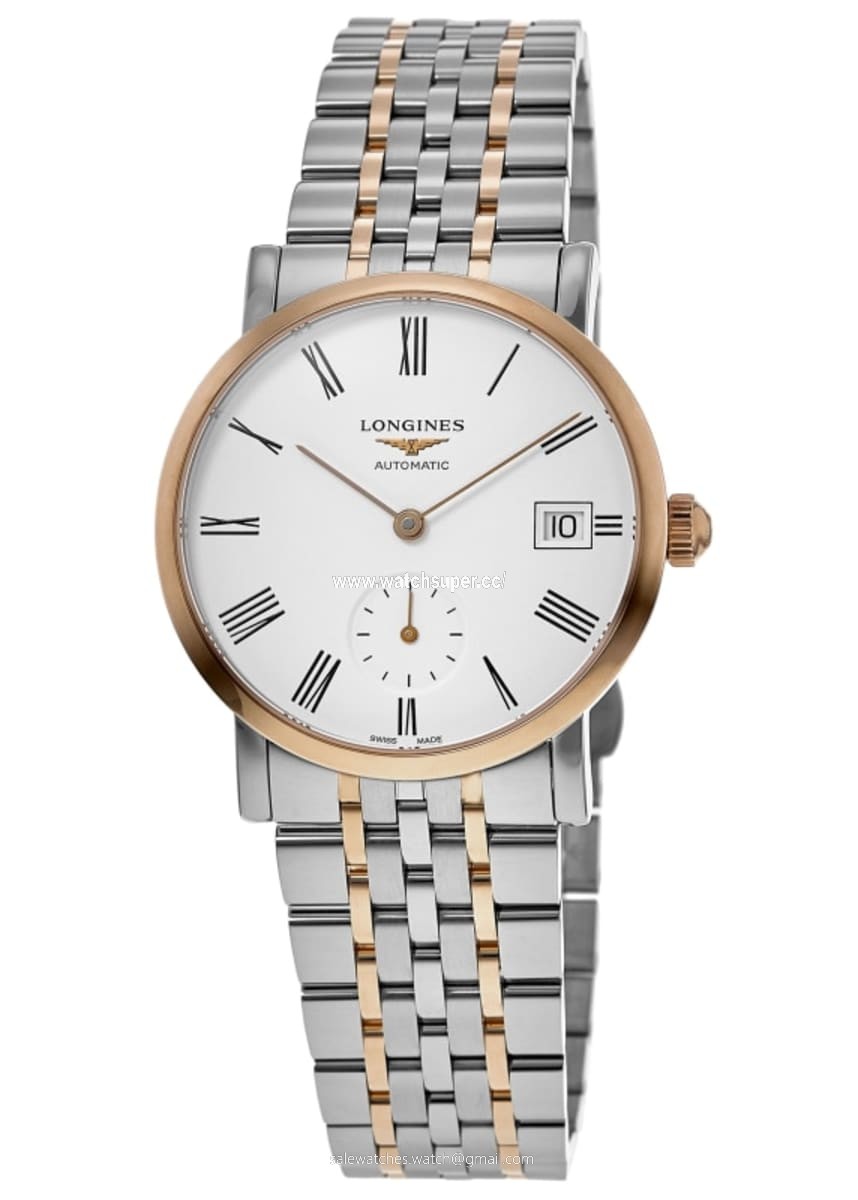 Longines Elegant Collection Automatic L4.312.5.11.7 Rose Gold & Stainless Steel Watch