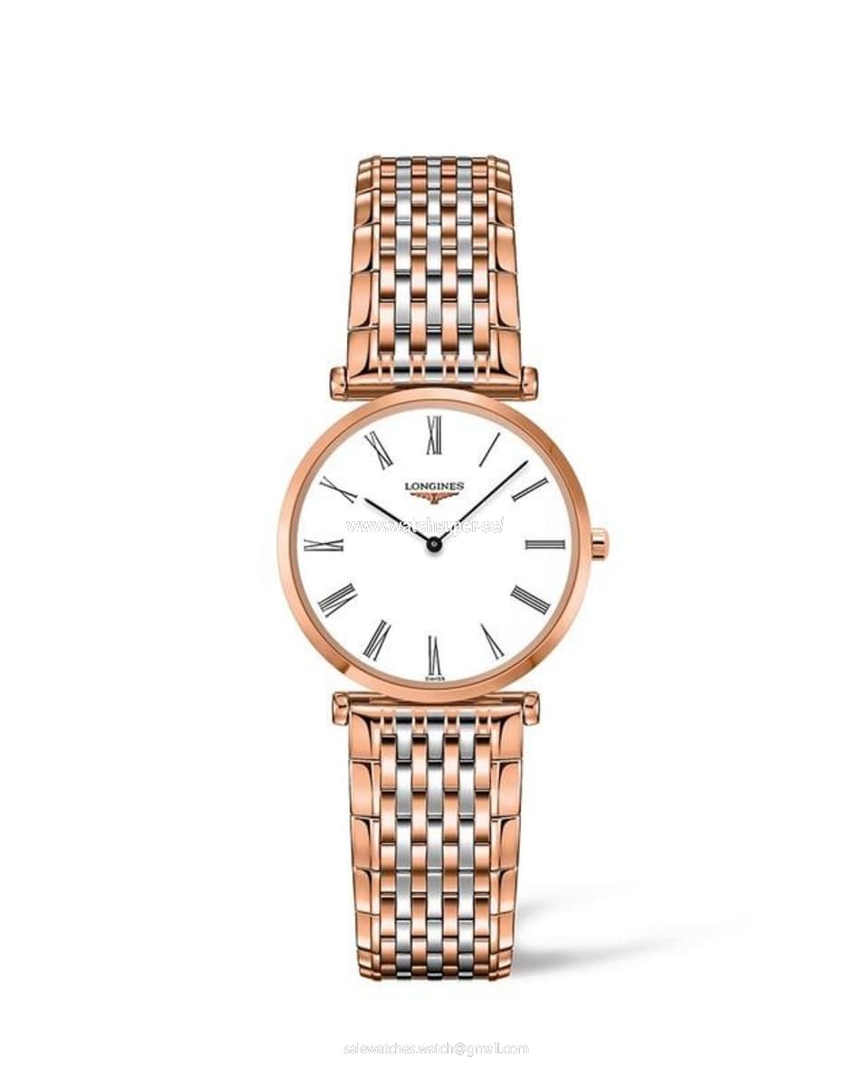 Longines La Grande Classique Quartz L4.512.1.91.D Rose Gold & Stainless Steel Watch