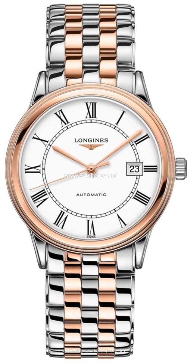 Longines Flagship Automatic L4.984.3.91.7 Rose Gold & Stainless Steel Watch
