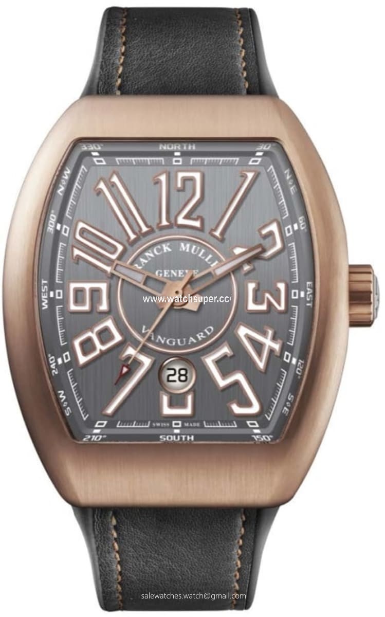 Franck Muller Vanguard Classical V 41 SC DT BR (TT) 5N Rose Gold Watch