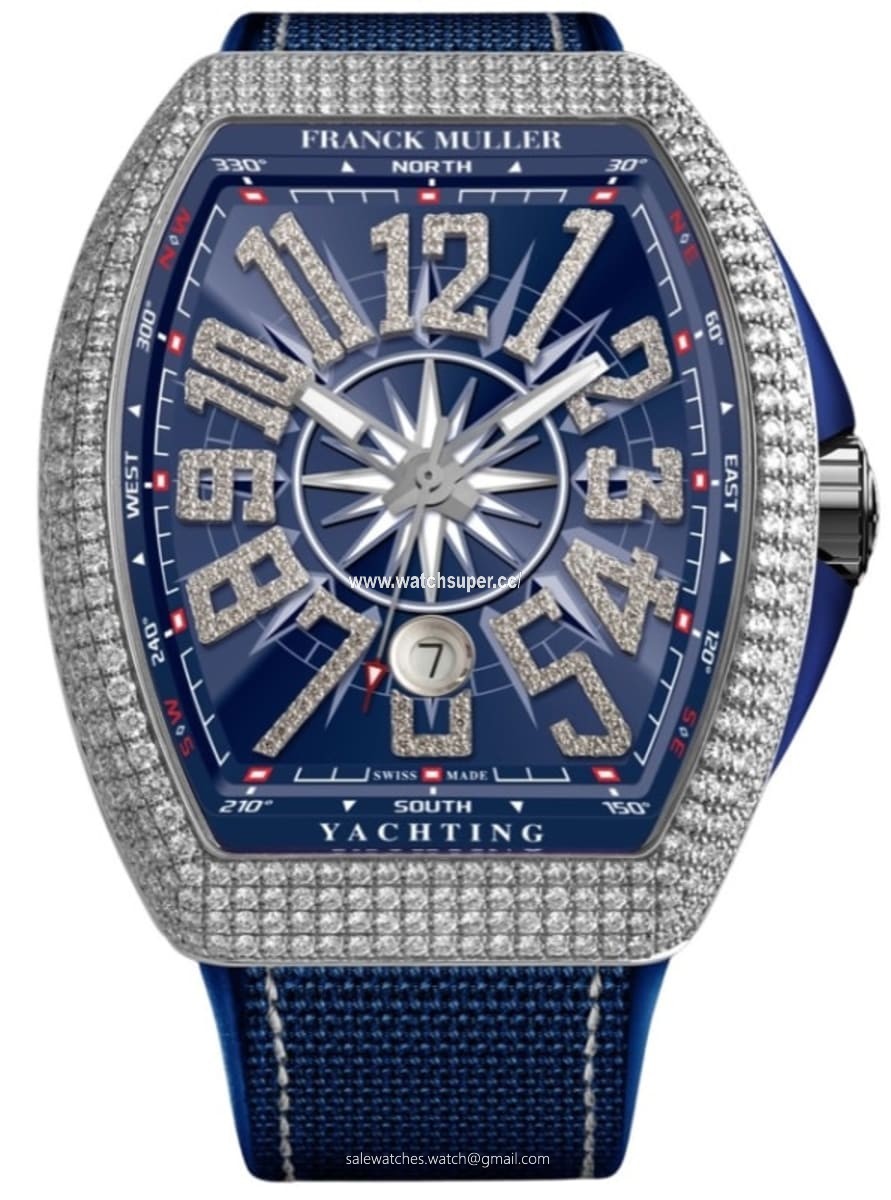 Franck Muller Vanguard Yachting V 41 SC DT YACHT D NBR CD (BL) AC Stainless Steel Watch