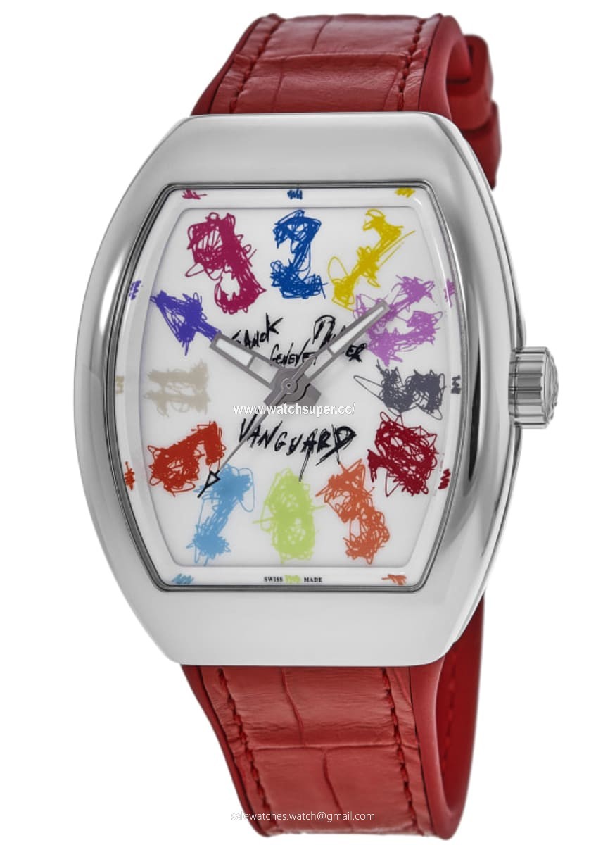 Franck Muller Vanguard Crazy Hours V 45 CH HN W Stainless Steel Watch