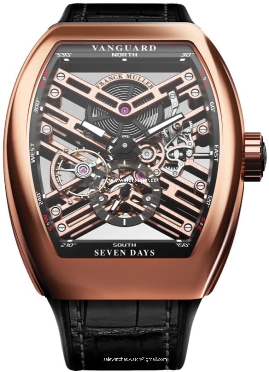 Franck Muller Vanguard  V 45 S6 SGT NR 5N Rose Gold Watch